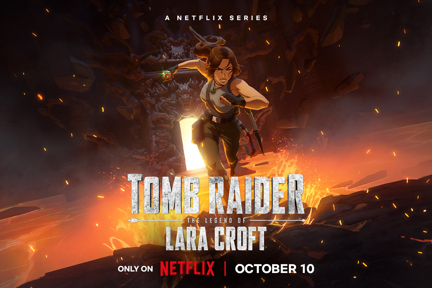 Official Netflix Tomb Raider animated series header artwork