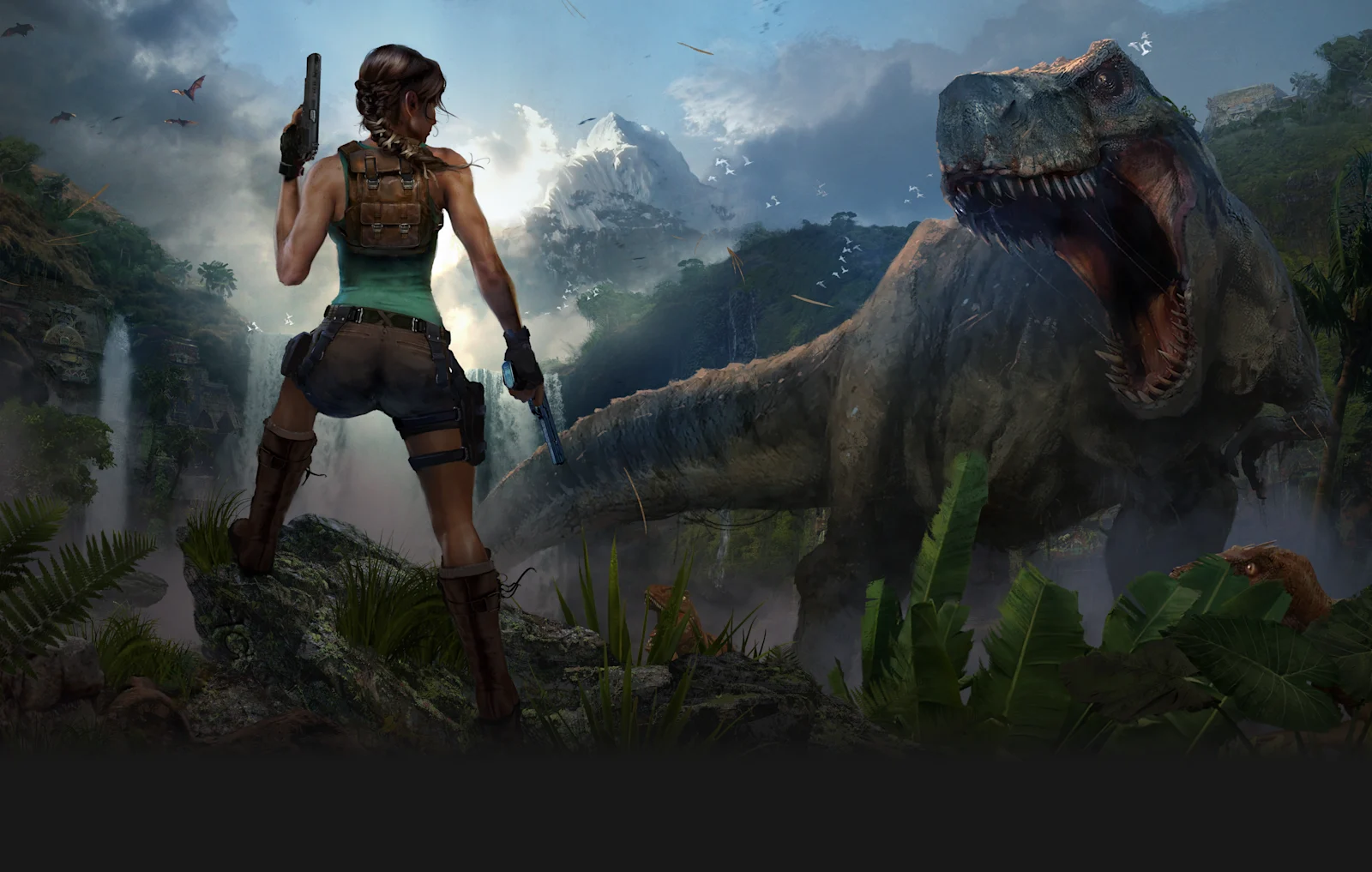 Official modern artwork inspired by the original Tomb Raider adventure