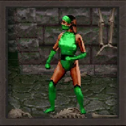 Official Steam achievement icon for Emerald Assassin, awarded for defeating Jade