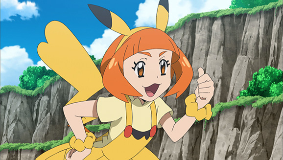 A group of Pikachu in the official Pokémon animated series